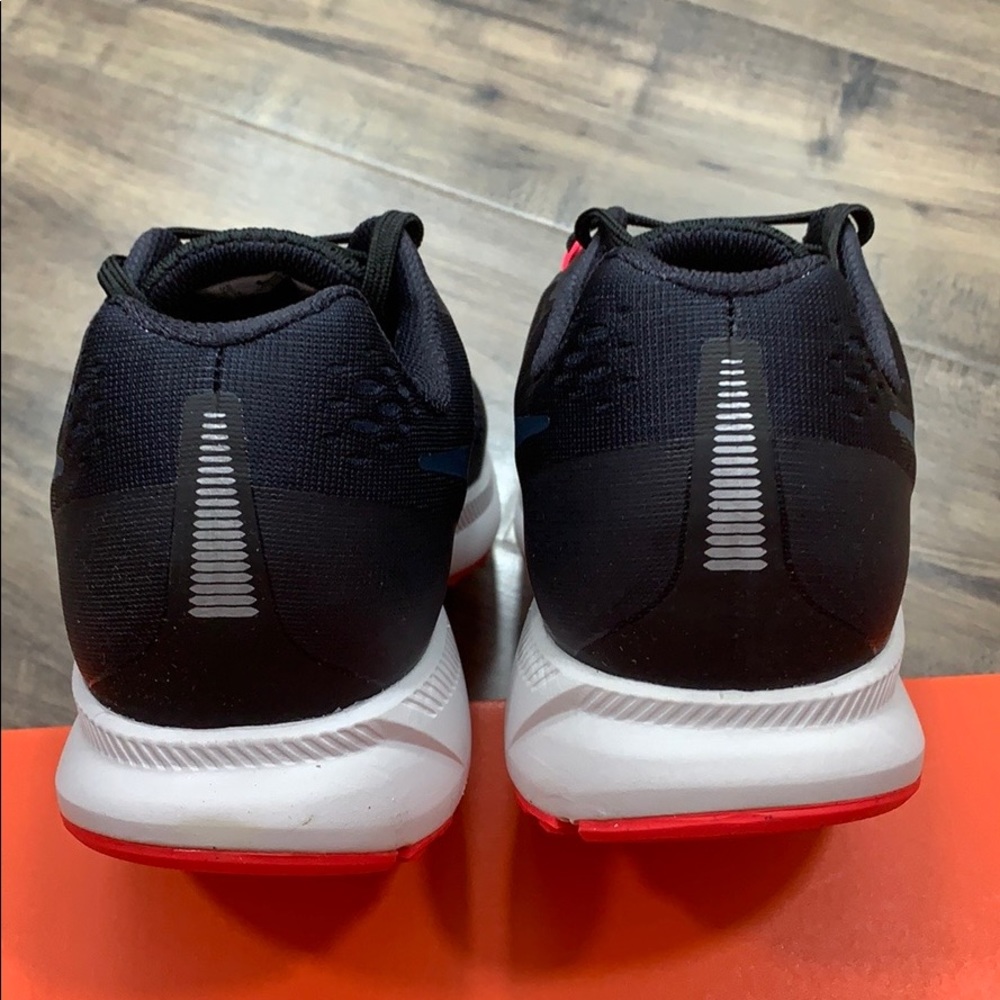 NIKE AIR ZOOM PEGASUS 34 Blk/Armory Navy-Red Orbit - Picture 11 of 16
